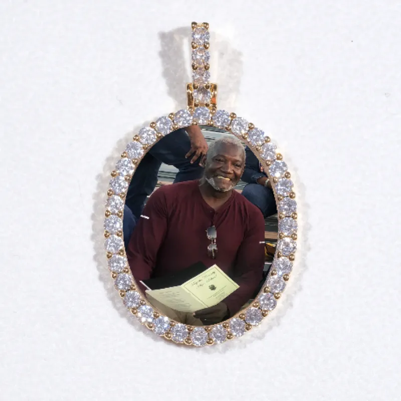 3D Oval Custom Picture Pendant sold by The GUU Shop