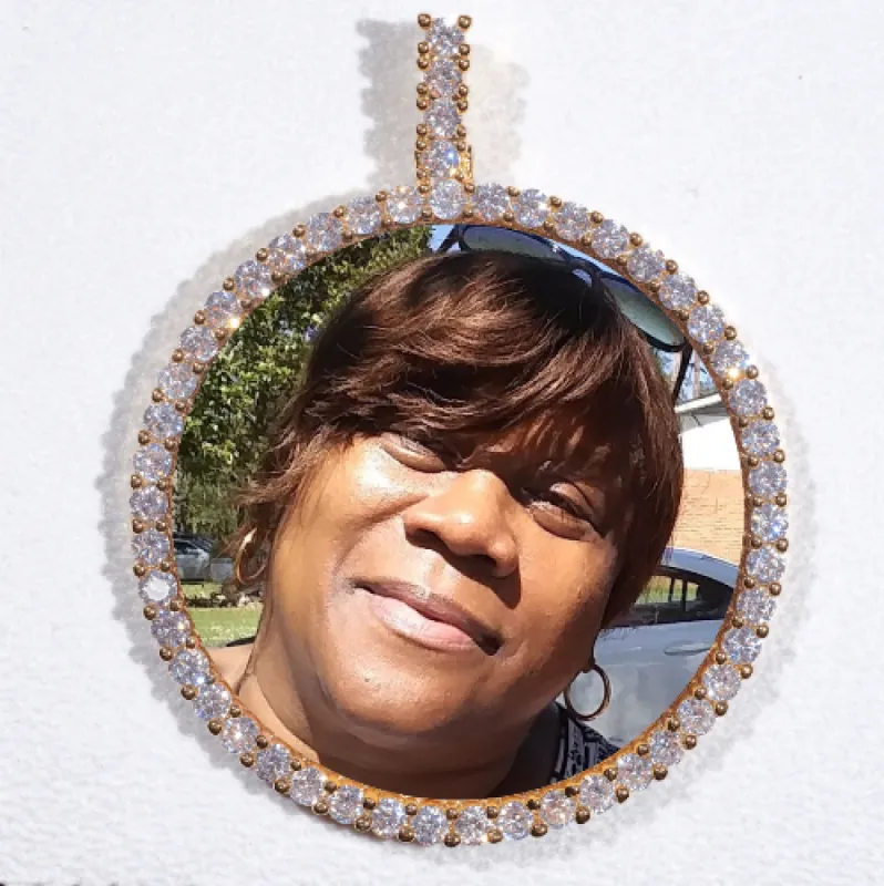 LARGE 3D CIRCLE CUSTOM PICTURE PENDANT sold by The GUU Shop