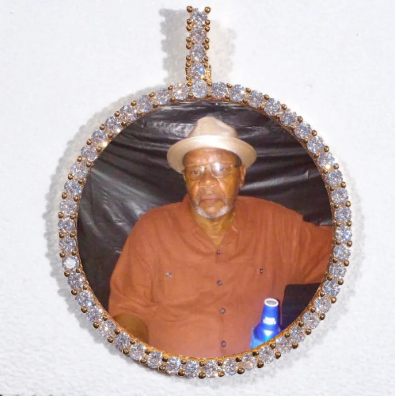 LARGE 3D CIRCLE CUSTOM PICTURE PENDANT sold by The GUU Shop