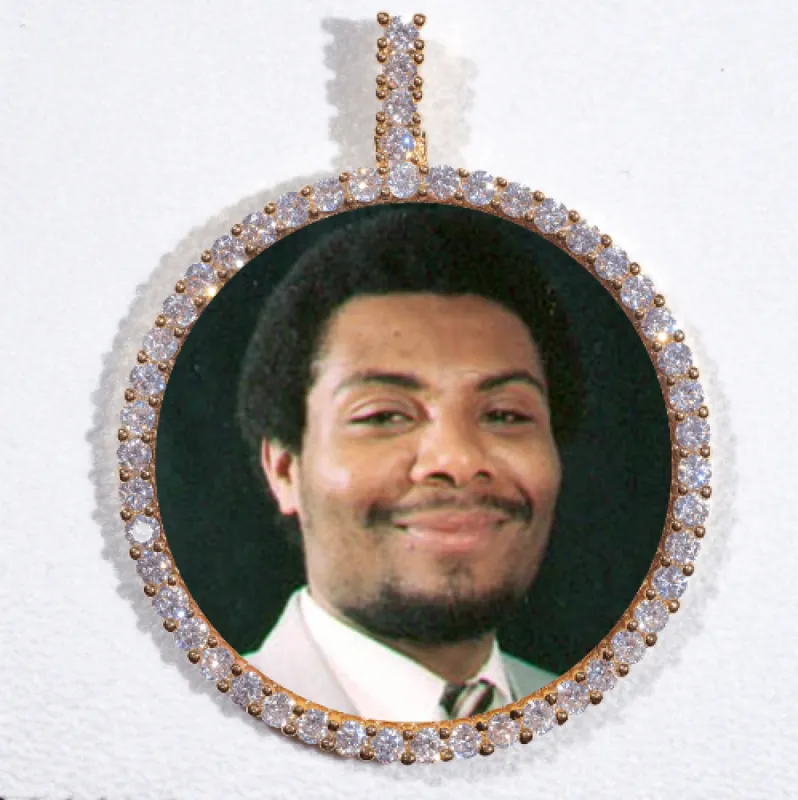 LARGE 3D CIRCLE CUSTOM PICTURE PENDANT sold by The GUU Shop