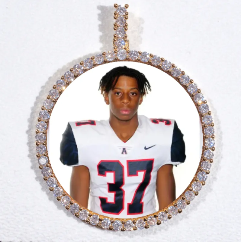 LARGE 3D CIRCLE CUSTOM PICTURE PENDANT sold by The GUU Shop