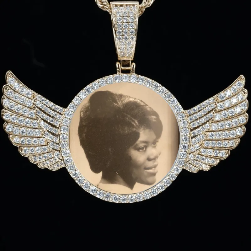 LARGE 3D CIRCLE CUSTOM PICTURE PENDANT sold by The GUU Shop