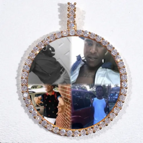 LARGE 3D CIRCLE CUSTOM PICTURE PENDANT sold by The GUU Shop