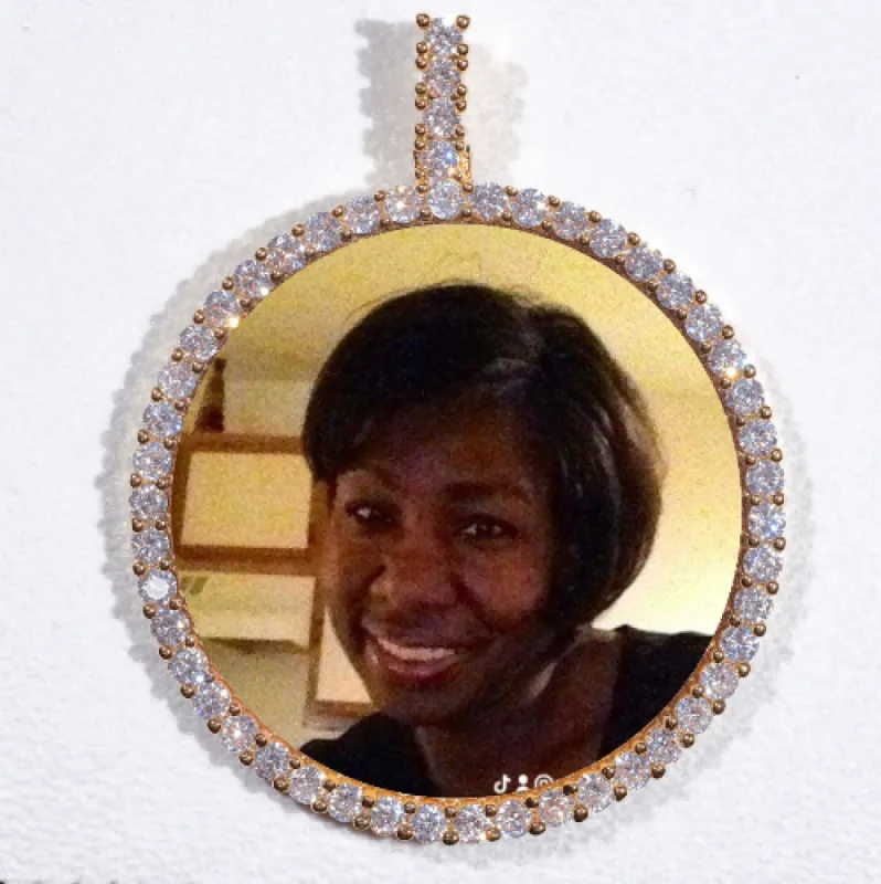 LARGE 3D CIRCLE CUSTOM PICTURE PENDANT sold by The GUU Shop