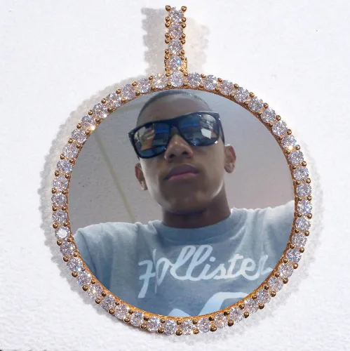 LARGE 3D CIRCLE CUSTOM PICTURE PENDANT sold by The GUU Shop