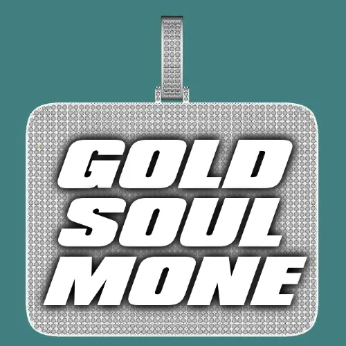 CUSTOM LETTER NECKLACE 3D BIG SQUARE sold by The GUU Shop