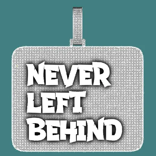 CUSTOM LETTER NECKLACE 3D BIG SQUARE sold by The GUU Shop