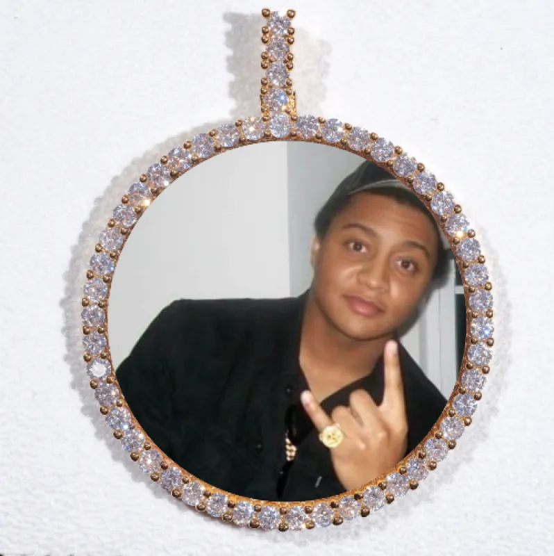 LARGE 3D CIRCLE CUSTOM PICTURE PENDANT sold by The GUU Shop