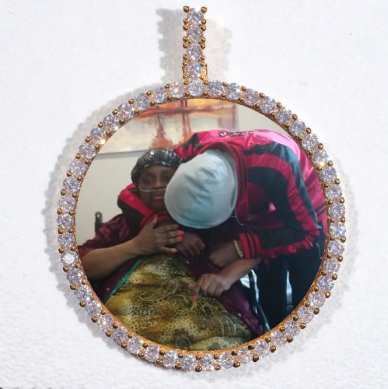 LARGE 3D CIRCLE CUSTOM PICTURE PENDANT sold by The GUU Shop