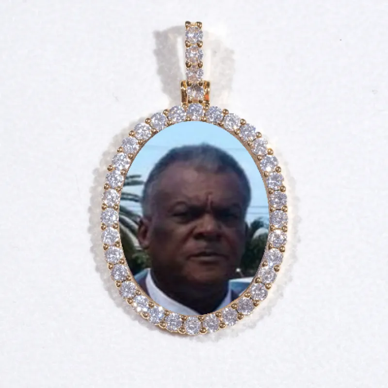 3D Oval Custom Picture Pendant sold by The GUU Shop