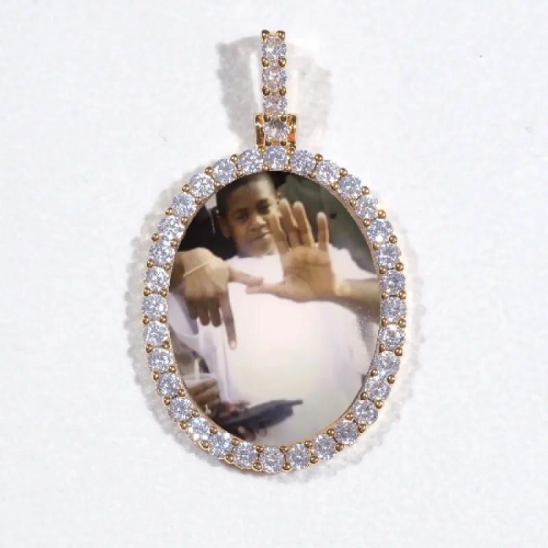 3D Oval Custom Picture Pendant sold by The GUU Shop