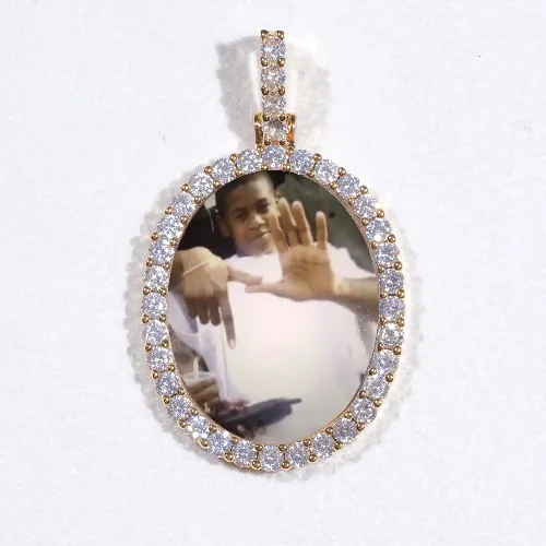 3D Oval Custom Picture Pendant sold by The GUU Shop