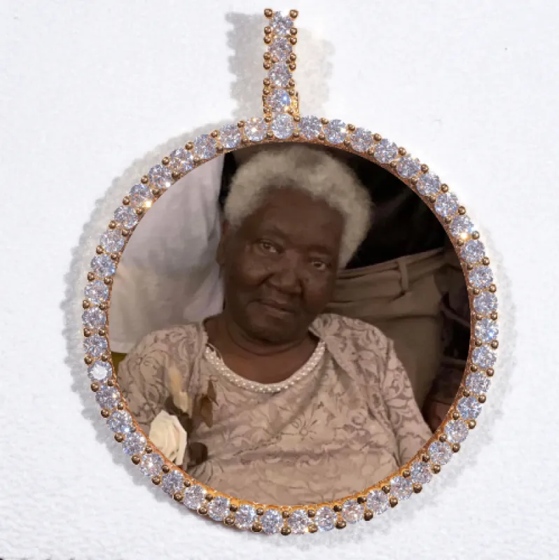 LARGE 3D CIRCLE CUSTOM PICTURE PENDANT sold by The GUU Shop