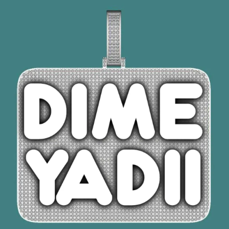 CUSTOM LETTER NECKLACE 3D BIG SQUARE sold by The GUU Shop