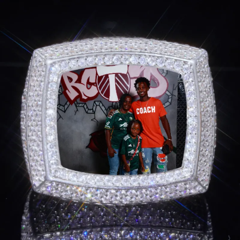 3D CUSTOM PICTURE ICED RING sold by The GUU Shop