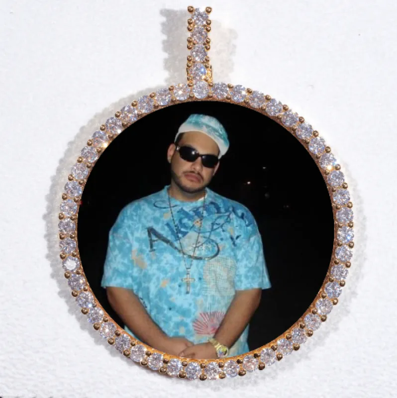 LARGE 3D CIRCLE CUSTOM PICTURE PENDANT sold by The GUU Shop