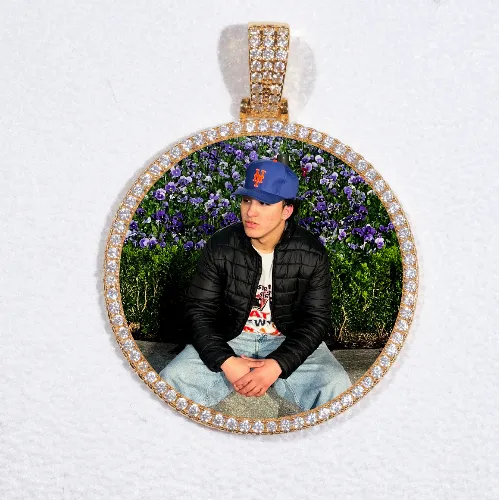 MEDIUM 3D CIRCLE CUSTOM PICTURE PENDANT sold by The GUU Shop