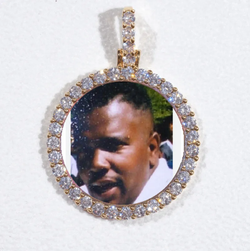 3D CIRCLE CUSTOM PICTURE PENDANT SMALL SIZE made by The GUU Shop