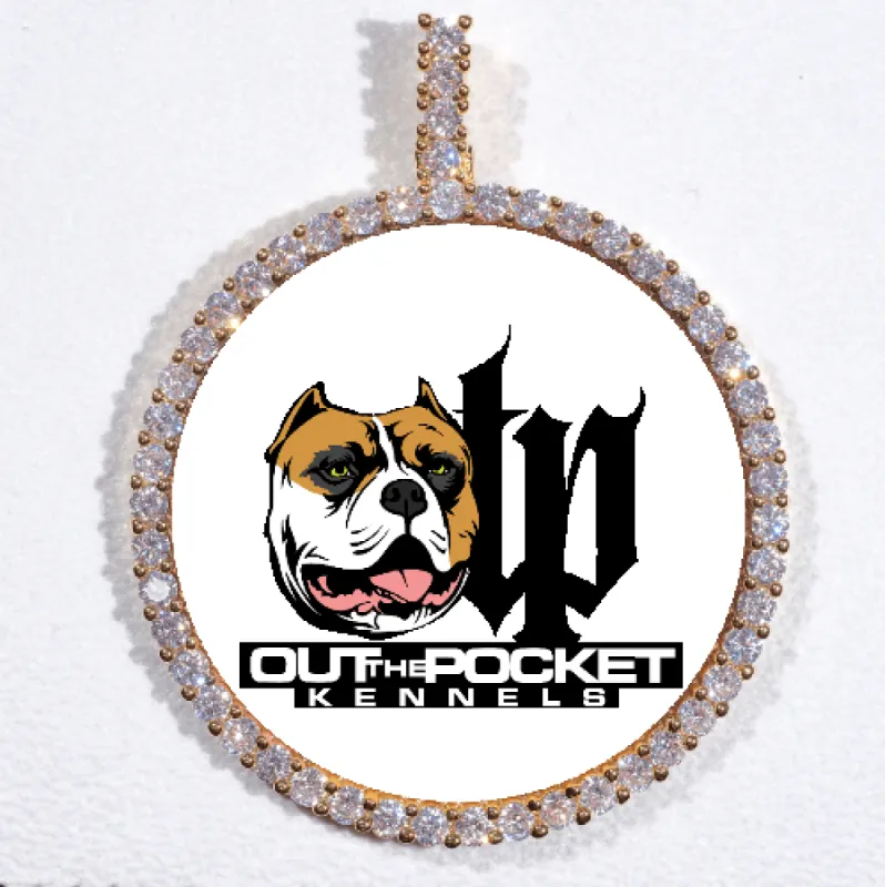 LARGE 3D CIRCLE CUSTOM PICTURE PENDANT sold by The GUU Shop