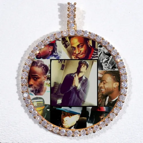 LARGE 3D CIRCLE CUSTOM PICTURE PENDANT sold by The GUU Shop