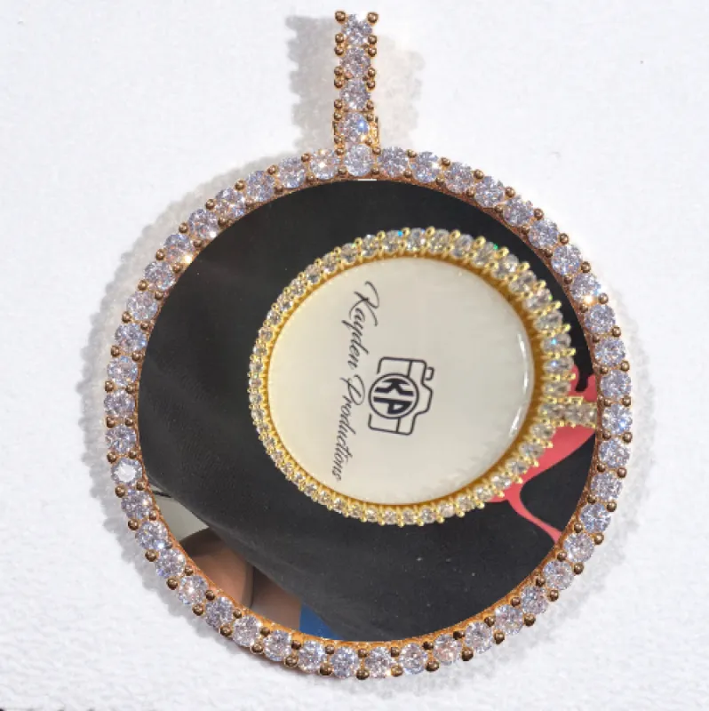 LARGE 3D CIRCLE CUSTOM PICTURE PENDANT sold by The GUU Shop