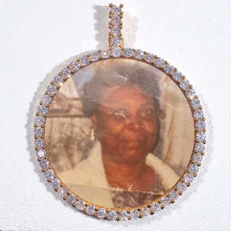 LARGE 3D CIRCLE CUSTOM PICTURE PENDANT sold by The GUU Shop