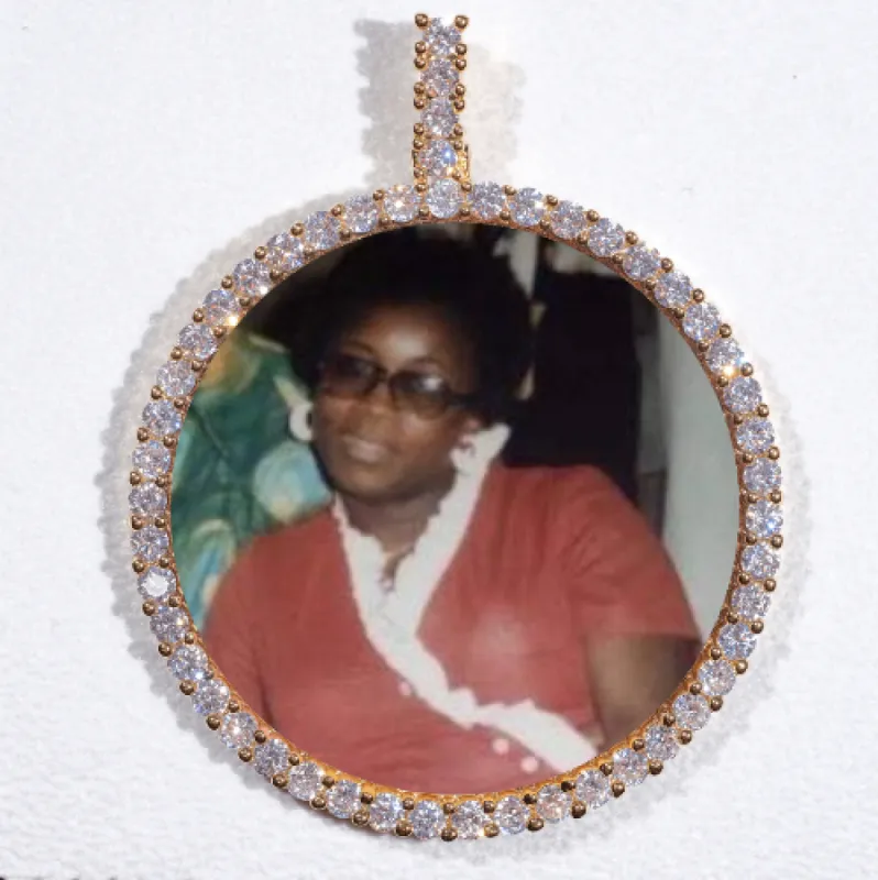 LARGE 3D CIRCLE CUSTOM PICTURE PENDANT sold by The GUU Shop