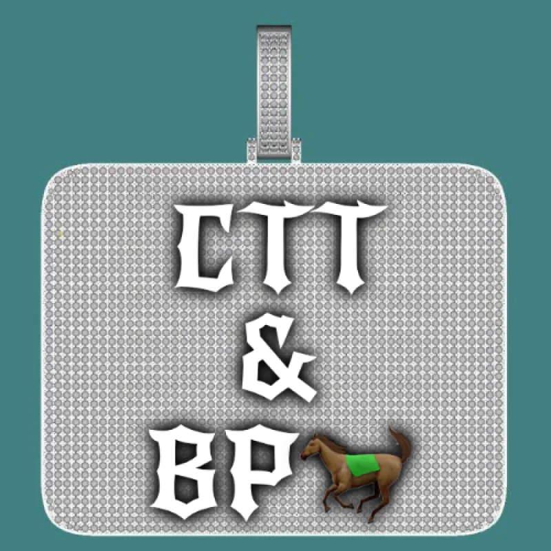 CUSTOM LETTER NECKLACE 3D BIG SQUARE sold by The GUU Shop