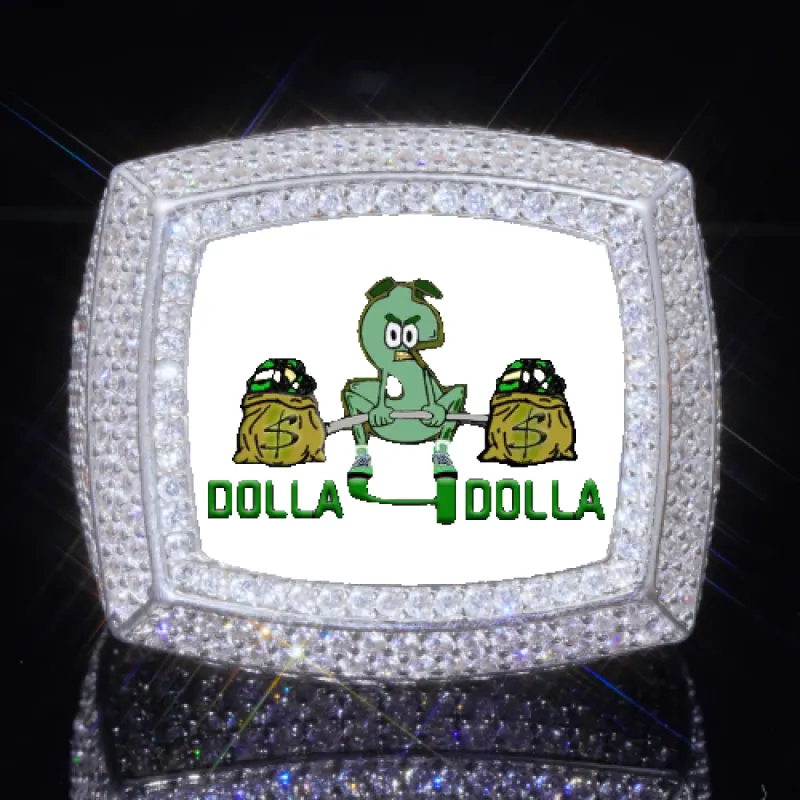 3D CUSTOM PICTURE ICED RING sold by The GUU Shop