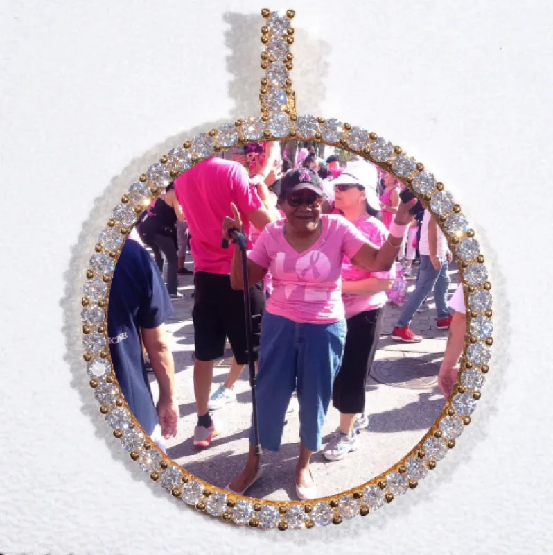 LARGE 3D CIRCLE CUSTOM PICTURE PENDANT sold by The GUU Shop