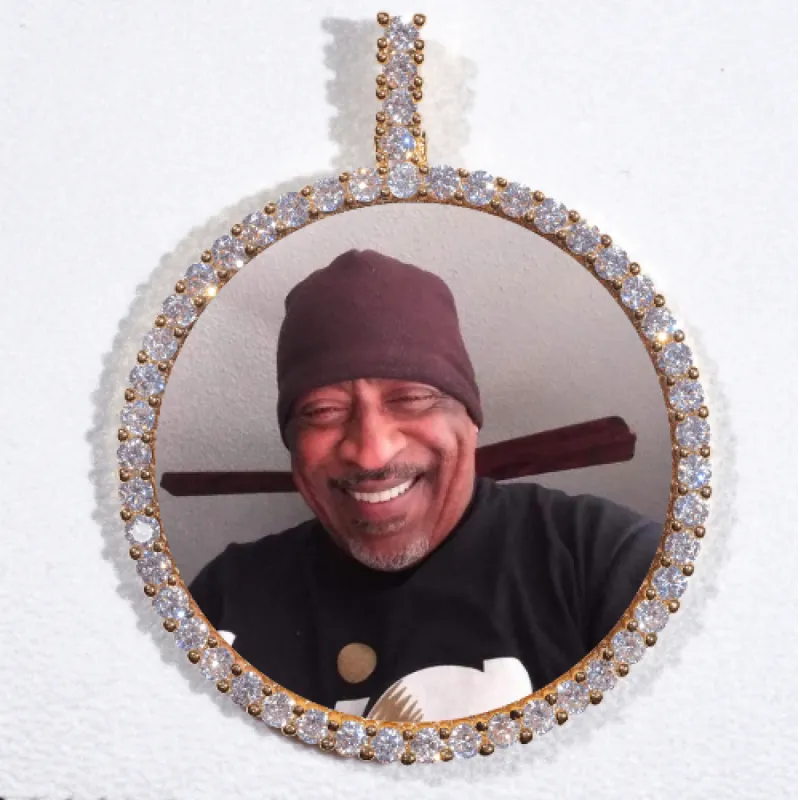 LARGE 3D CIRCLE CUSTOM PICTURE PENDANT sold by The GUU Shop