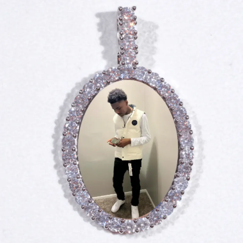 Large 3D Oval Custom Picture Pendant sold by The GUU Shop