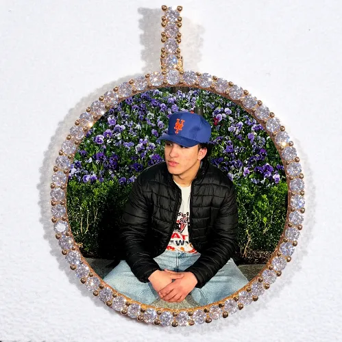 LARGE 3D CIRCLE CUSTOM PICTURE PENDANT sold by The GUU Shop