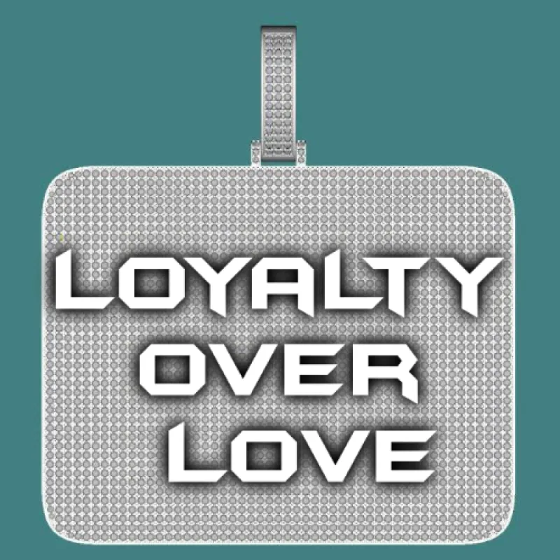 CUSTOM LETTER NECKLACE 3D BIG SQUARE sold by The GUU Shop