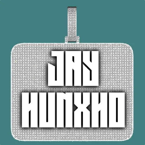 CUSTOM LETTER NECKLACE 3D BIG SQUARE sold by The GUU Shop