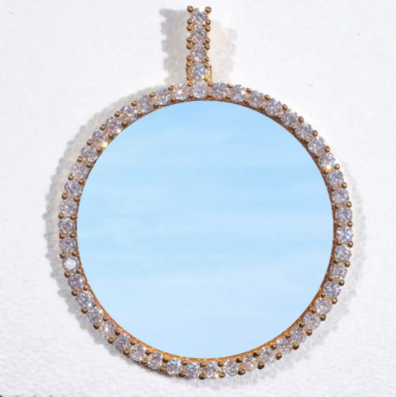 LARGE 3D CIRCLE CUSTOM PICTURE PENDANT sold by The GUU Shop