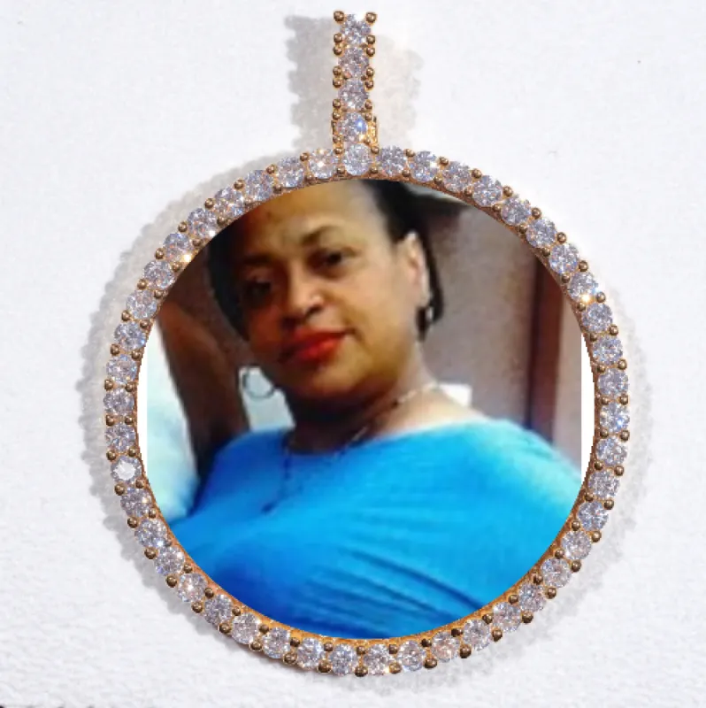 LARGE 3D CIRCLE CUSTOM PICTURE PENDANT sold by The GUU Shop