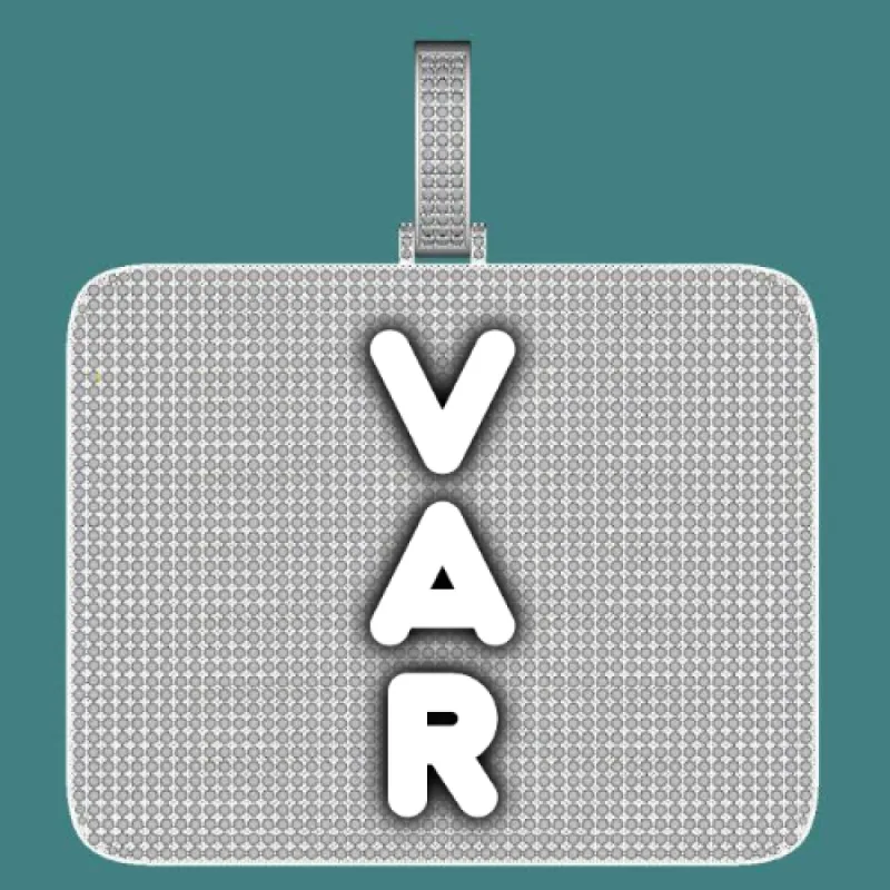 CUSTOM LETTER NECKLACE 3D BIG SQUARE made by The GUU Shop