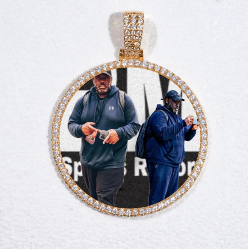 MEDIUM 3D CIRCLE CUSTOM PICTURE PENDANT sold by The GUU Shop