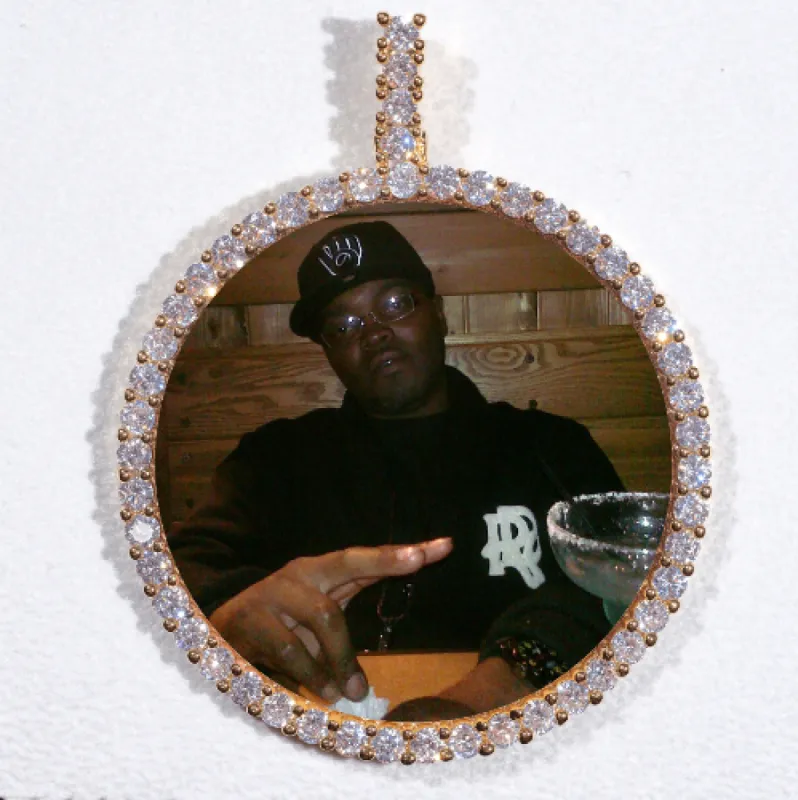 LARGE 3D CIRCLE CUSTOM PICTURE PENDANT sold by The GUU Shop