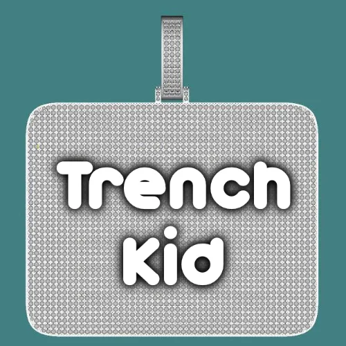 CUSTOM LETTER NECKLACE 3D BIG SQUARE sold by The GUU Shop