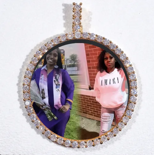 LARGE 3D CIRCLE CUSTOM PICTURE PENDANT sold by The GUU Shop