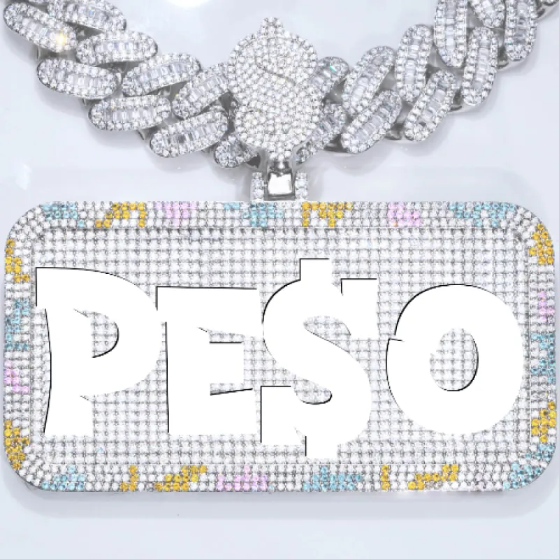 CUSTOM LETTER NECKLACE 3D COLORFUL SQUARE sold by The GUU Shop