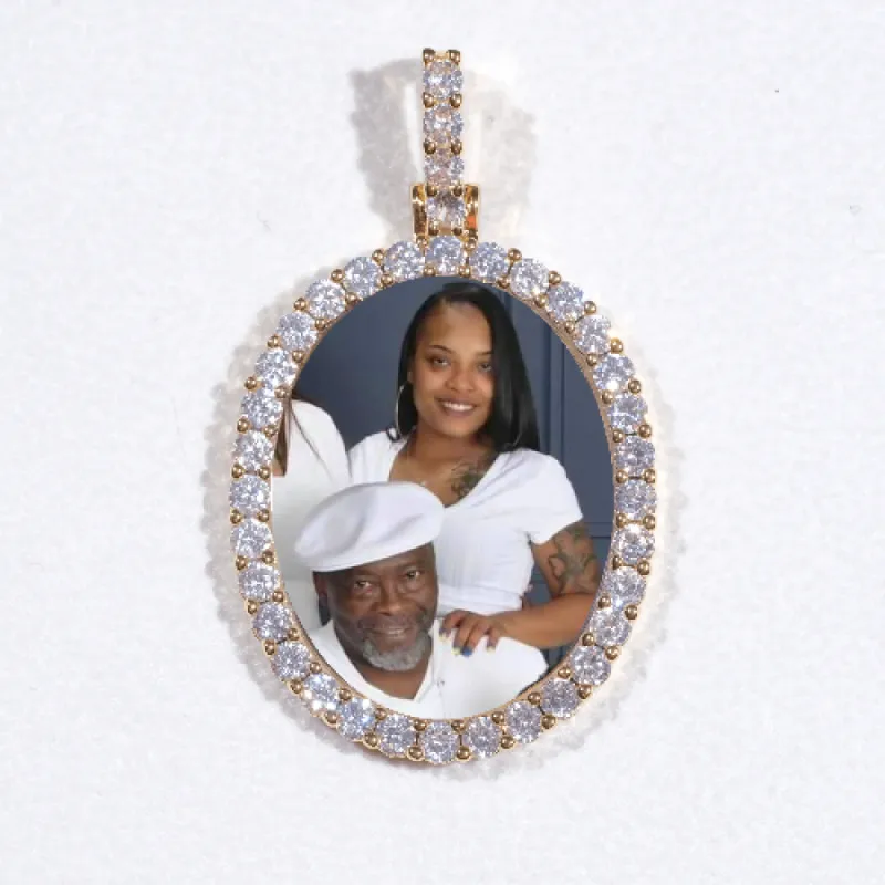 3D Oval Custom Picture Pendant sold by The GUU Shop