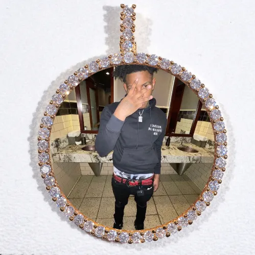 LARGE 3D CIRCLE CUSTOM PICTURE PENDANT sold by The GUU Shop