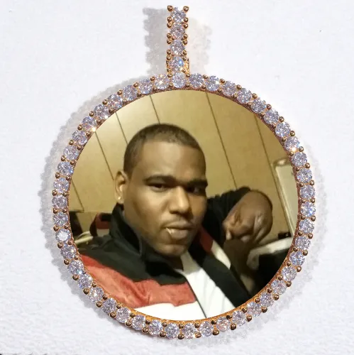 LARGE 3D CIRCLE CUSTOM PICTURE PENDANT sold by The GUU Shop