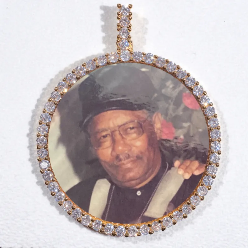 LARGE 3D CIRCLE CUSTOM PICTURE PENDANT sold by The GUU Shop