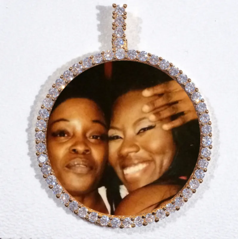 LARGE 3D CIRCLE CUSTOM PICTURE PENDANT sold by The GUU Shop