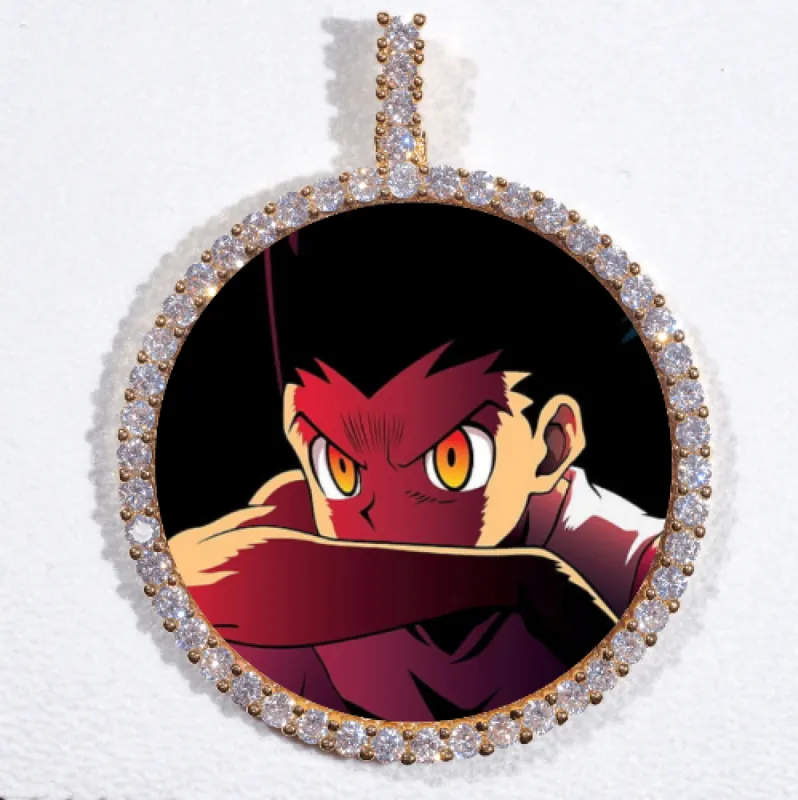 LARGE 3D CIRCLE CUSTOM PICTURE PENDANT sold by The GUU Shop