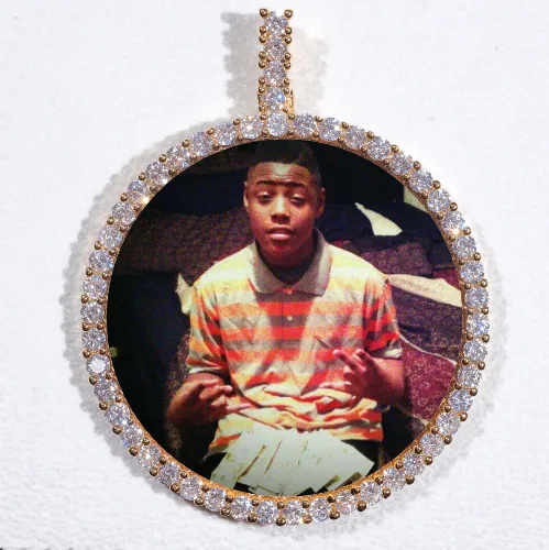 LARGE 3D CIRCLE CUSTOM PICTURE PENDANT sold by The GUU Shop